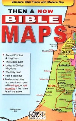 Pamphlet Maps, Then & Now Bible Maps, Pamphlet