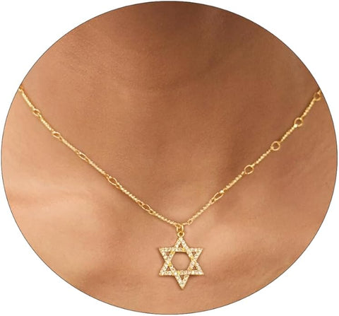 Necklace  Kyerlyn Star of David Gold