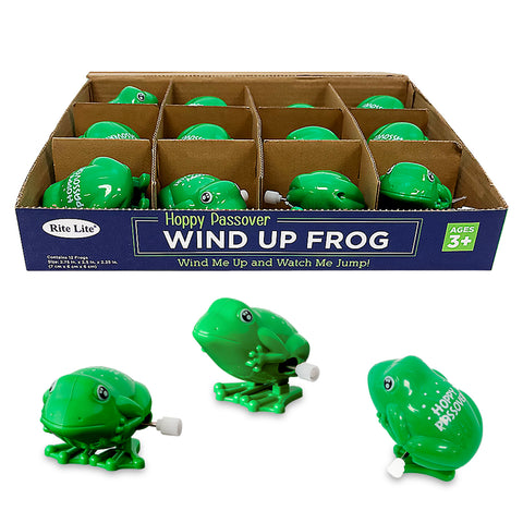 Passover Wind Up "Hoppy Passover" Frog Item TYPP-FROG-27-DS