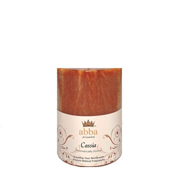 Abba Oil Pillar Candle Cassia 3 x 4