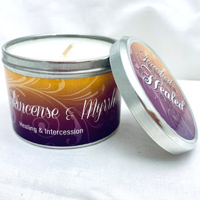 Abba Oil Candle Tin Frankincense and Myrrh