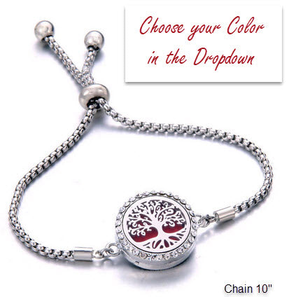 Abba oil Rooted Tree of Life Stainless Steel Aroma Bracelet