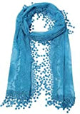 Scarf shawl Leaf Lace Fringes