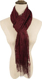 Scarf shawl Leaf Lace Fringes