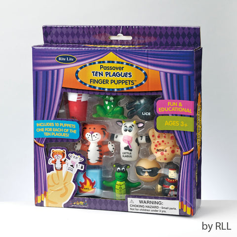 Passover Ten Plague Vinyl Finger Puppets TYPP-PLAGUE