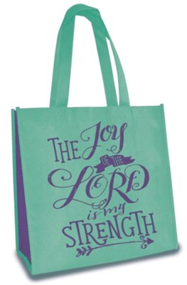 Tote Eco Joy of the Lord Aqua