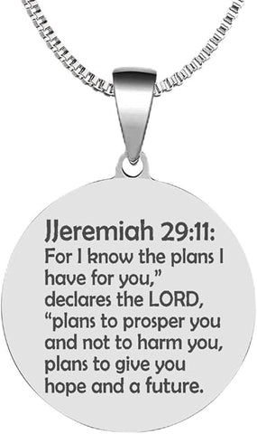 Necklace Jeremiah 29:11 Stainless Steel