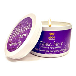 Abba Oil Candle Tin Divine Mercy 8 0z