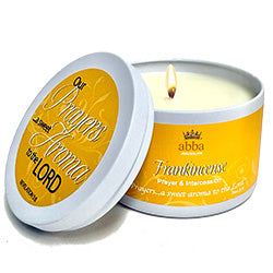 Abba Oil Candle Tin Frankincense  8 oz