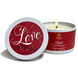 Abba Oil Candle Tin Agape 8 oz