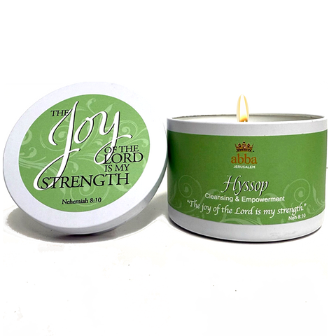 Abba Oil Candle Tin Hyssop 8 oz