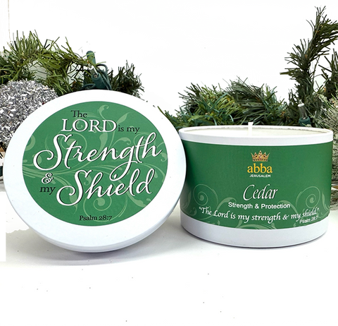 Abba Oil Candle Tin Cedars 8 oz