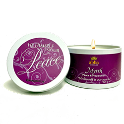 Abba Oil Candle Tin Myrrh 8 oz