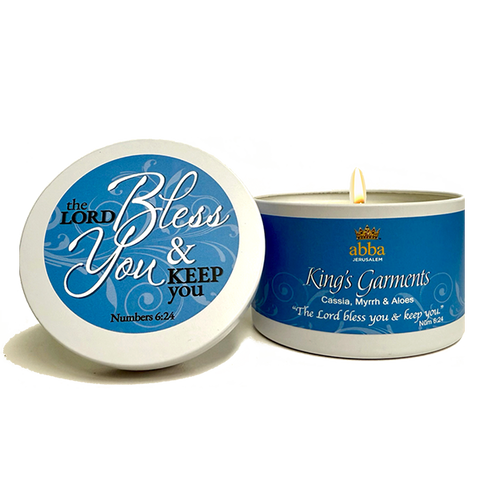 Abba Oil Candle Tin King's Garments 8 oz