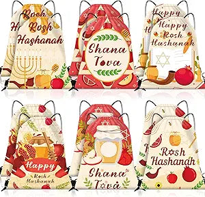 Rosh Hashanah Drawstring Backpack