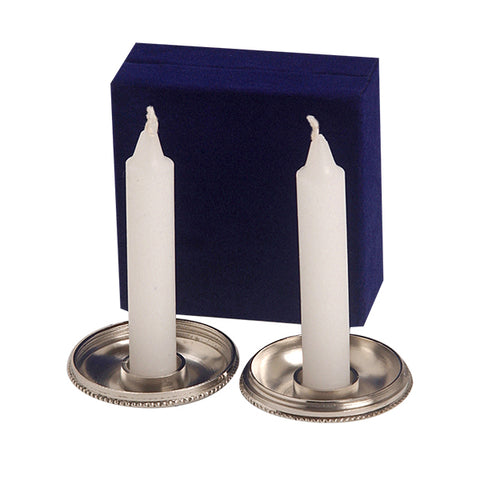 Candle Holder Travel (pair) Silver CHT-27V