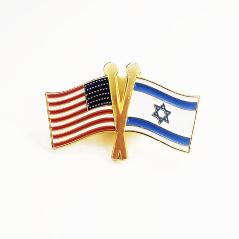 Pin Israel/United States Flag
