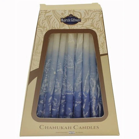 Chanukah Candles Frosted Blue/White Item SKU: #SC-CP18