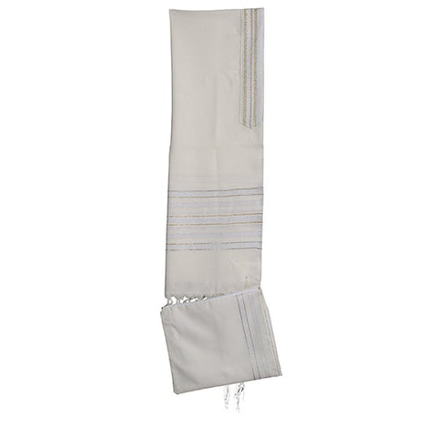 Tallit White and Silver TAL 38/55