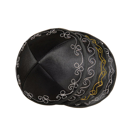 Kippah- Star of David  -Satin Ys-13