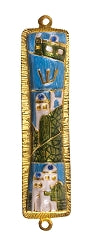 Mezuzah Patina Turquoise ZM-392