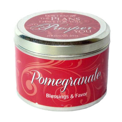 Abba Oil Candle Tin Pomegranate