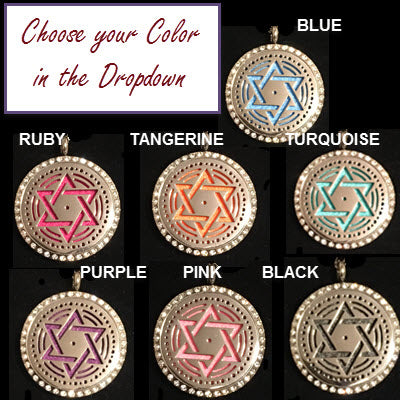 Necklace Star of David Stainless Diffuser Pendant