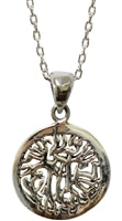 Necklace Silver Circle Shema  MJB6227