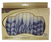 Candles Shabbat  - Tree Blue  SC-SHTR-B